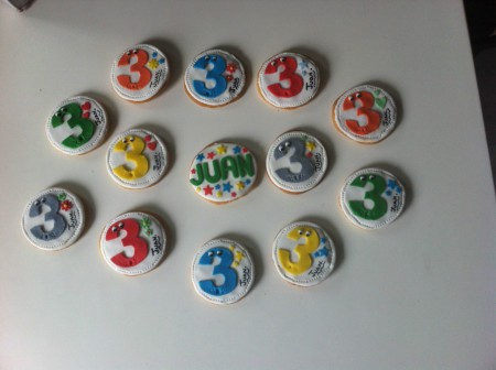 Galletas para 3er Cumple 
